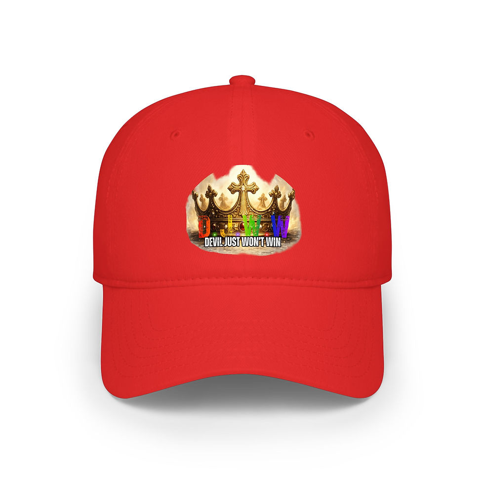 Thumbnail: DJWW Crown Snapback – Devil Just Won’t Win | Faith Victory Statement Hat