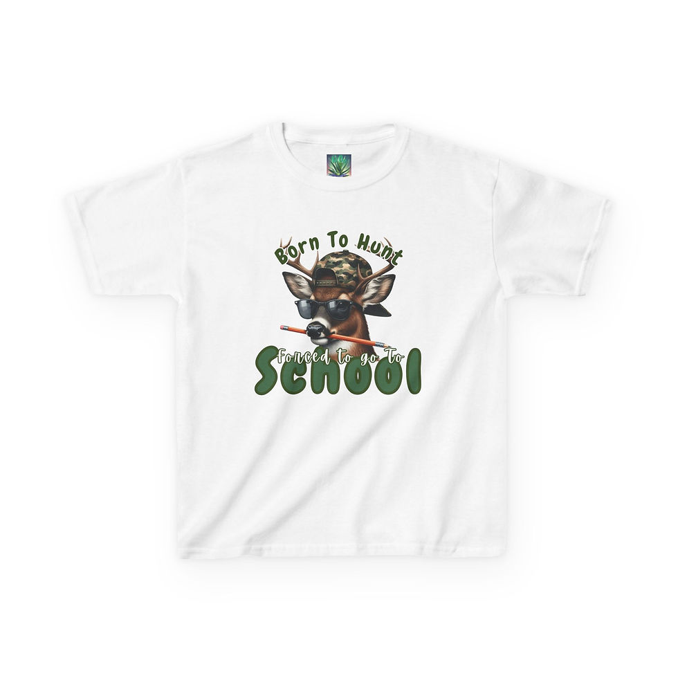 Thumbnail: Kids Hunting Tee – Born To Hunt School shirt