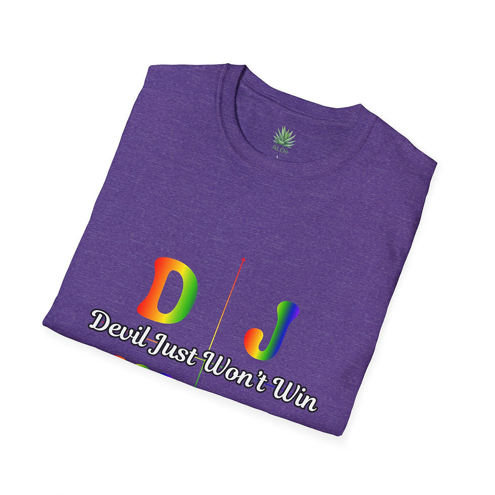 Thumbnail: DJWW Split Graphic Tee – Devil Just Won’t Win | Faith Streetwear Shirt