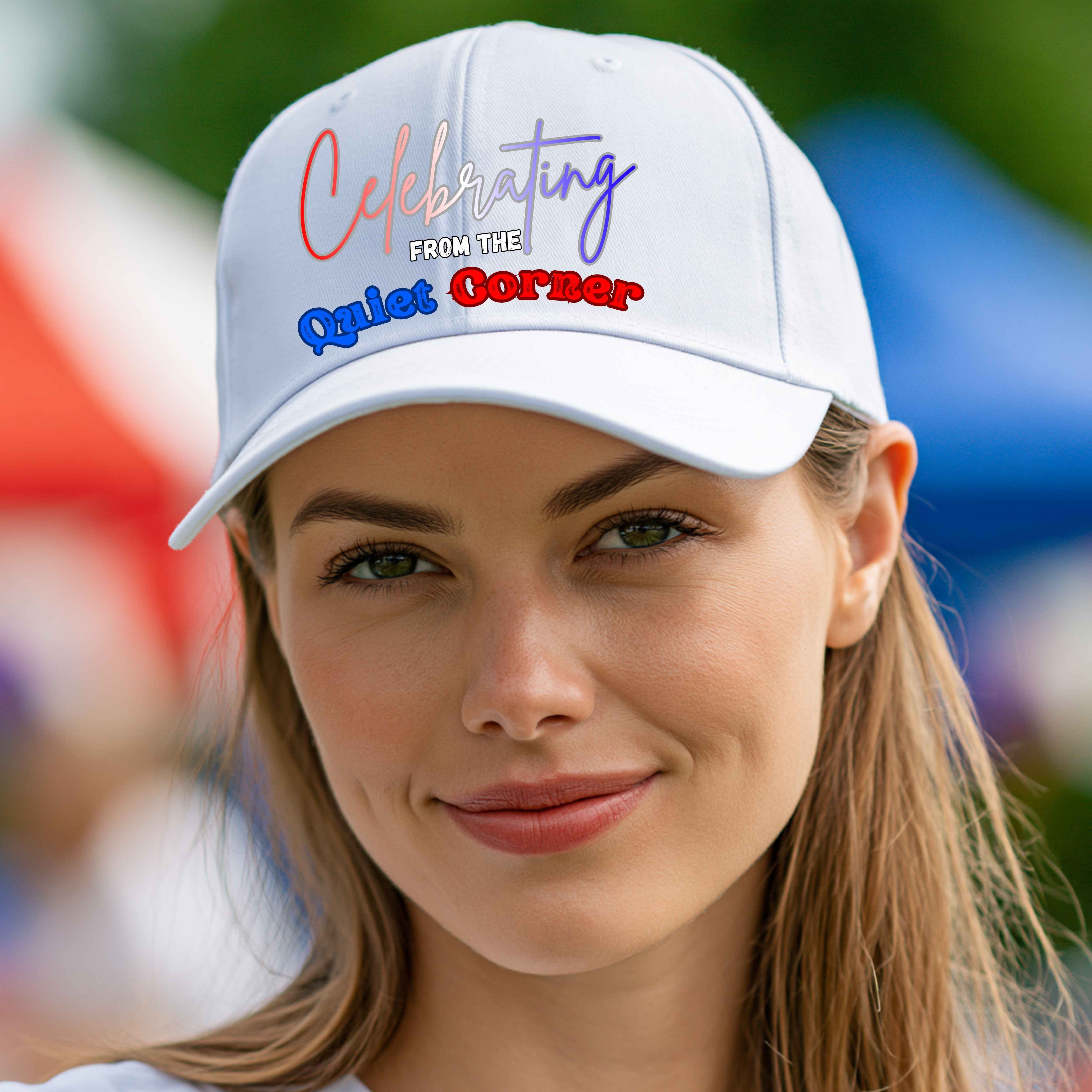 Celebrating From the Quiet Corner Patriotic Hat | Funny 4th of July Cap