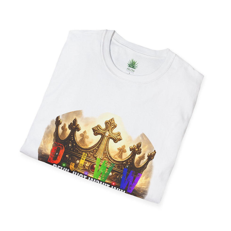 Thumbnail: DJWW Crown Tee – Devil Just Won’t Win | Faith Victory Statement Shirt