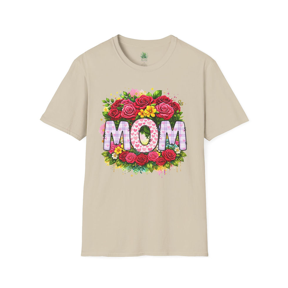 Thumbnail: Floral MOM Shirt with Roses | Mother’s Day Gift Shirt | Bright Floral Mama Tee