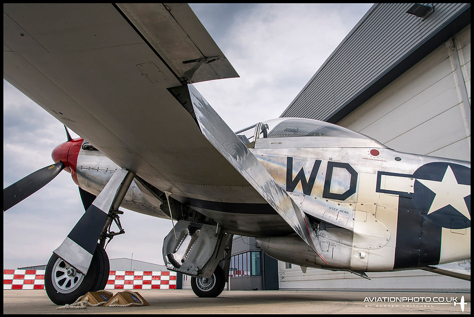 North American P-51D Mustang G-CMDK WD-C at Rolls Royce East Midlands Airport