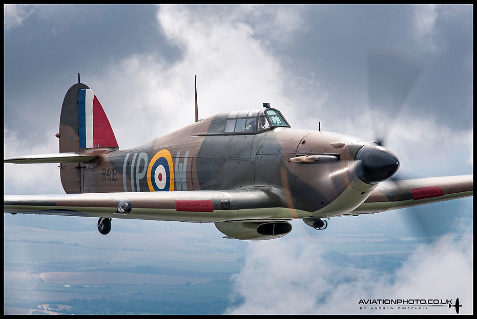 James Brown and Hawker Hurricane MkI R4118 G-HUPW