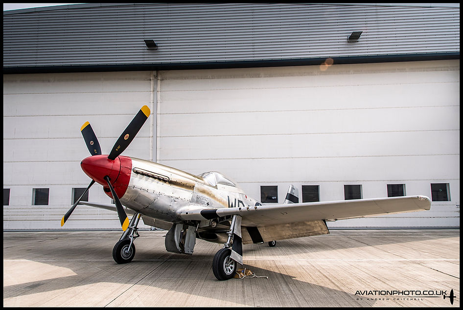 North American P-51D Mustang G-CMDK WD-C at Rolls Royce East Midlands Airport