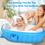 Thumbnail: Portable Infant Toddler Bathing Tub, Non Slip Travel Bathtub Mini Air Swimming