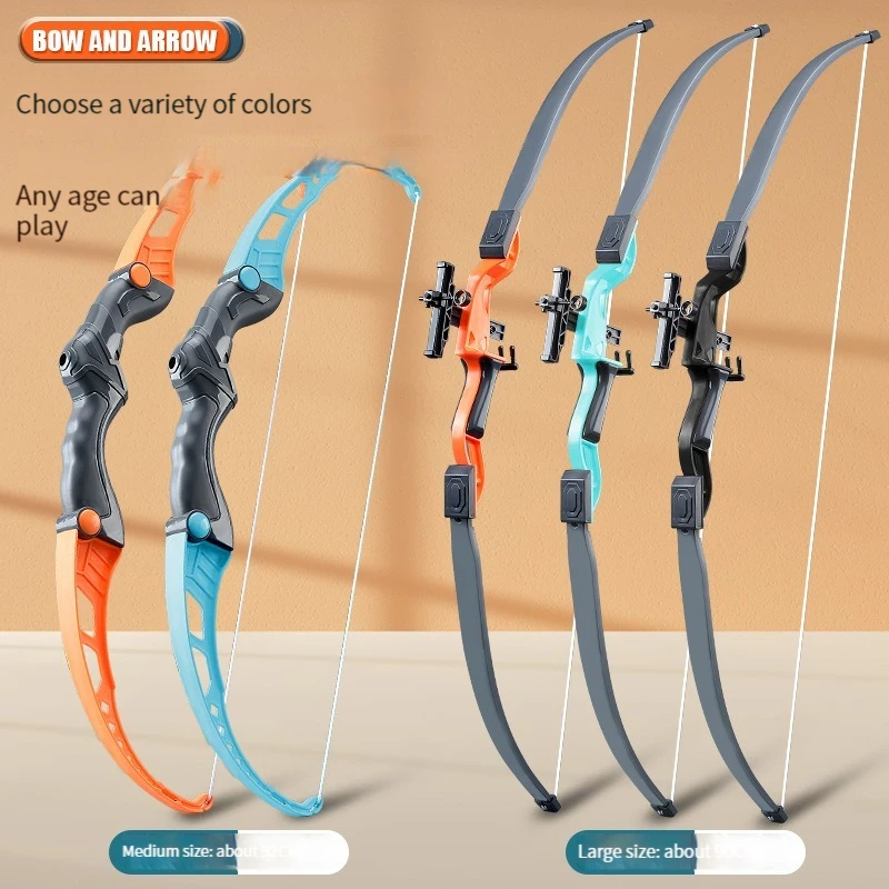 Thumbnail: 52Cm Bow and Arrow Toy Set for Children Archery Practice Recurve Outdoor Sorts S