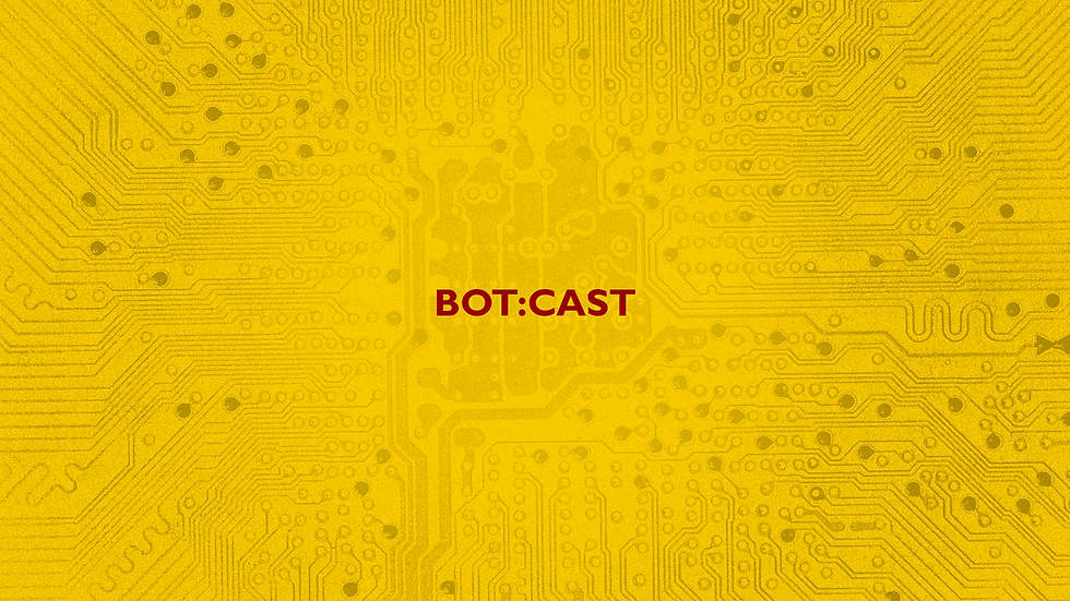 Podcaster se sluchátky