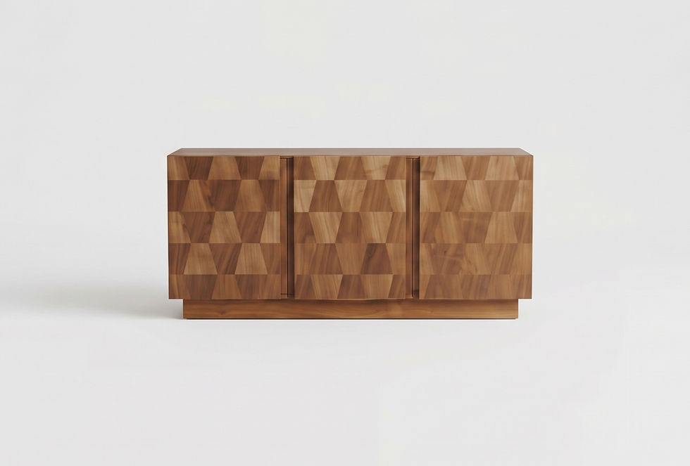 Geometric Teak Sideboard I Mata Decor Interior_edited