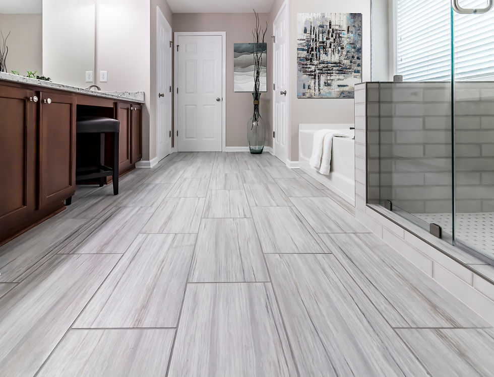 Rectangular Porcelain Tile Floor