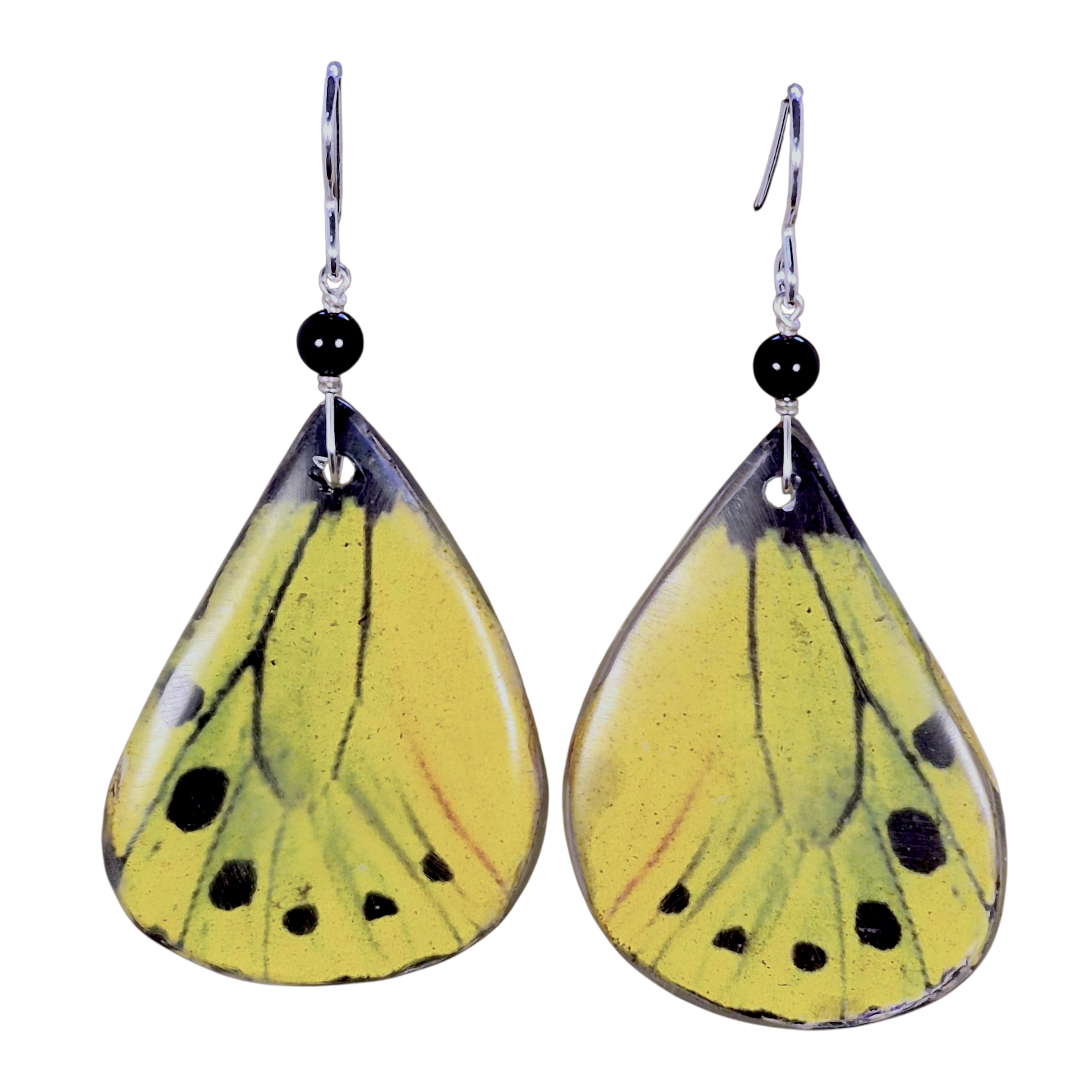 Faux Butterfly Wing Earrings