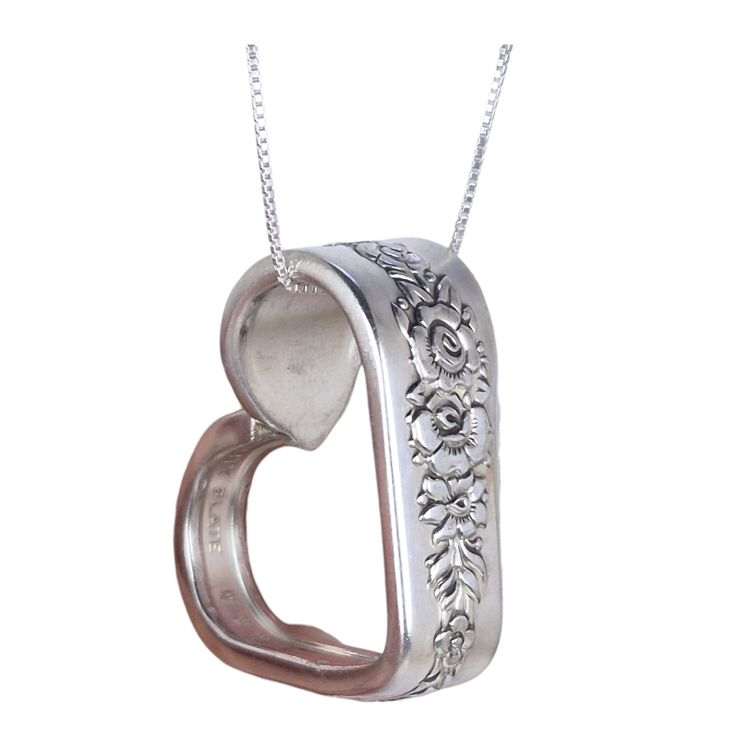 "Royal Rose" Heart Flatware Necklace