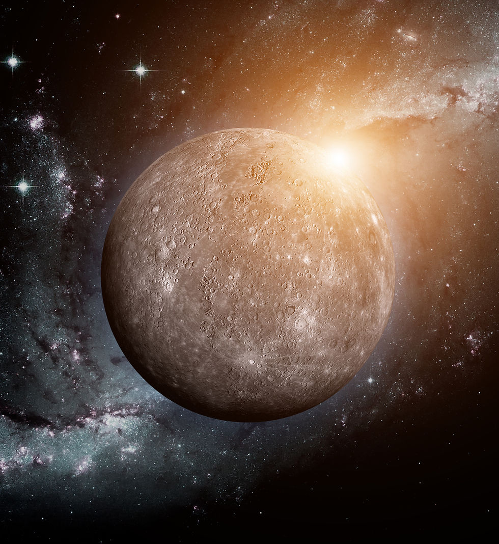 Planet with cosmic background