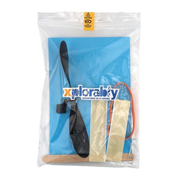 Thumbnail: Educational Rubber Band Helicopter STEAM Kit for Kids