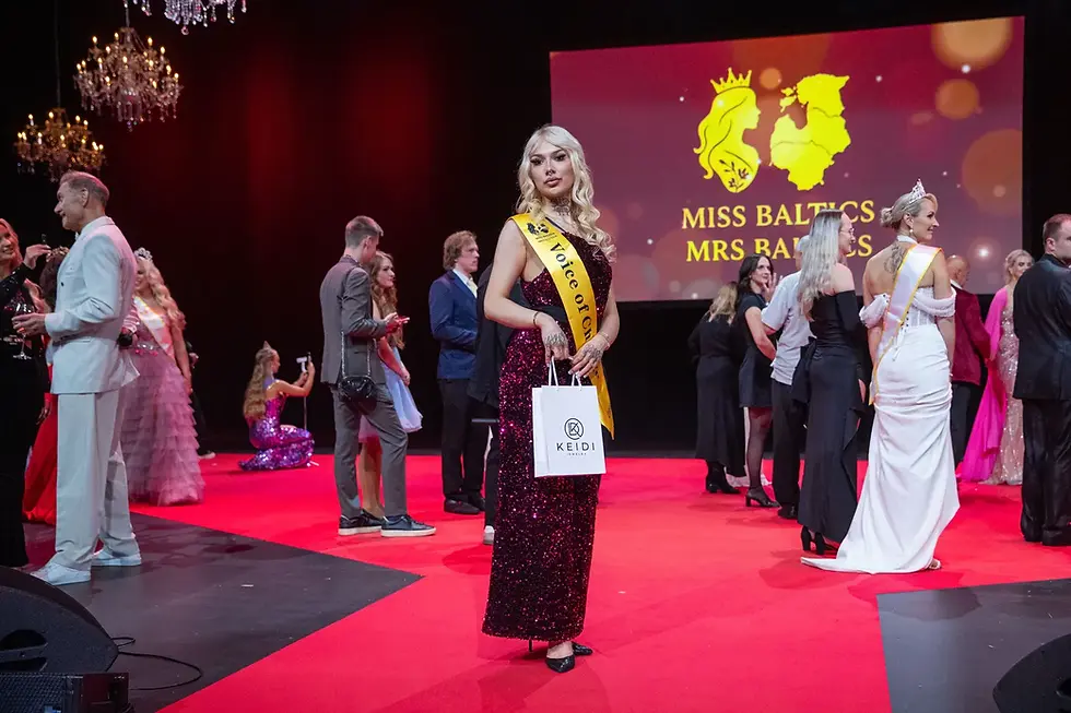 KEIDI ehe laval: Voice of Change auhind Miss Baltics 2025 võistlusel