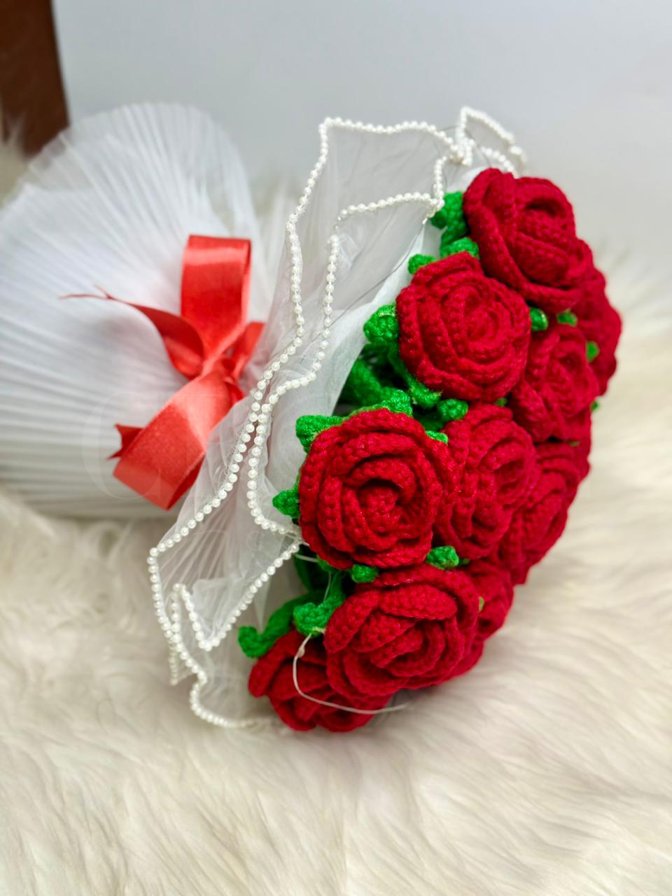Thumbnail: Crochet Rose Bouquet || Bouquet of 15 Crochet Roses || Forever Flower Bouquet