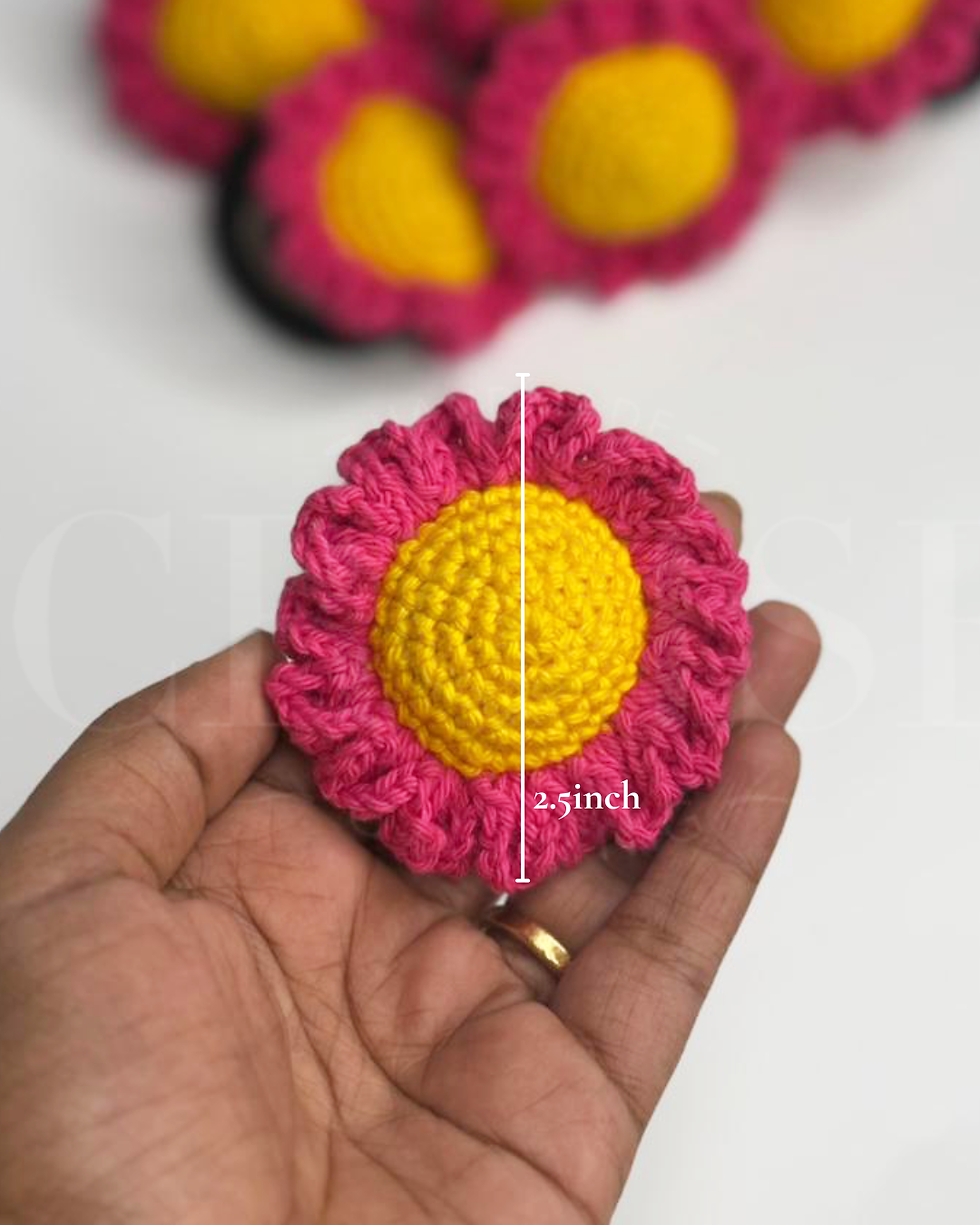 Thumbnail: Handmade Crochet Daisy Rubber Band
