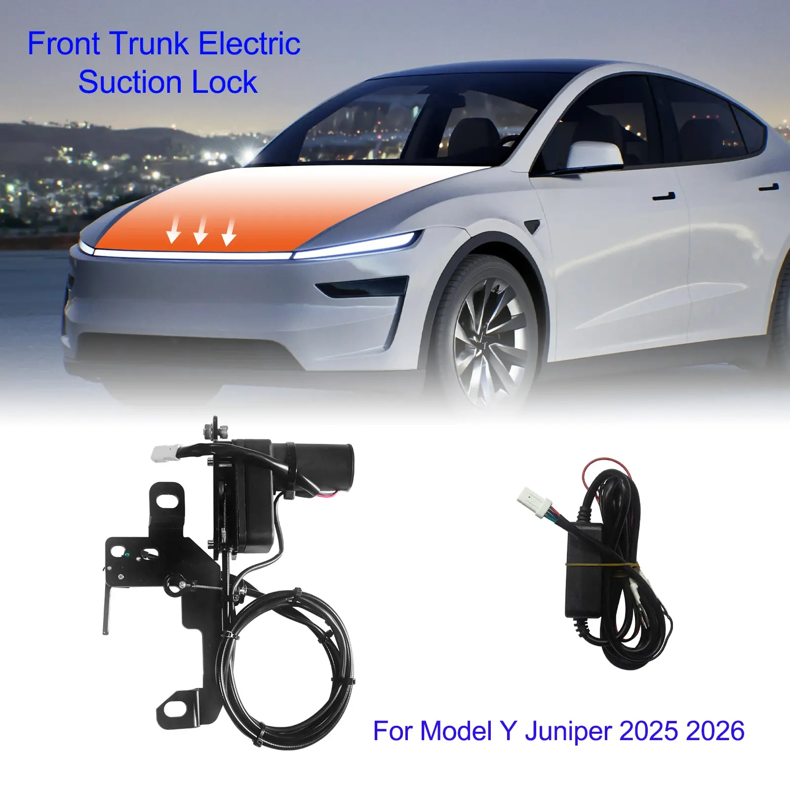 For Tesla Model Y 2025 2026 Electric Suction Soft Close Power Frunk Automatic