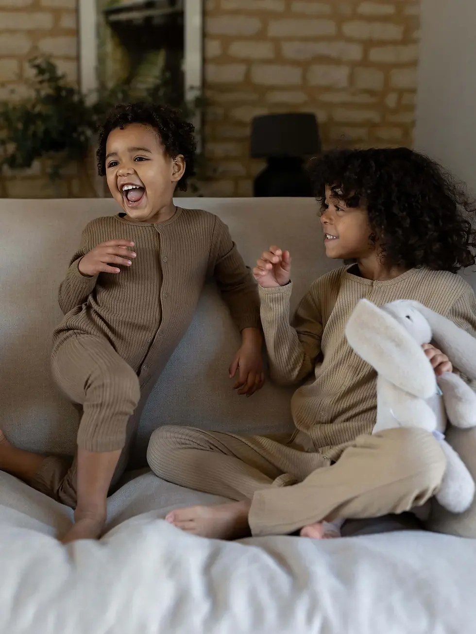 תמונה ממוזערת: The Ribbed Pajama-Walnut