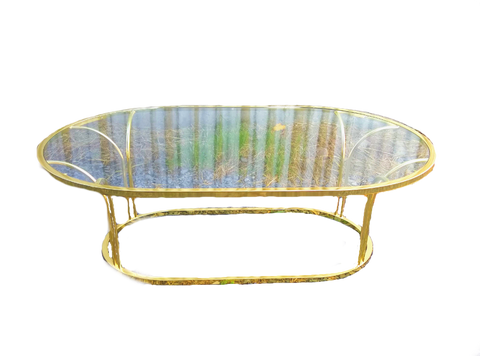 Vintage Brass Coffee Table