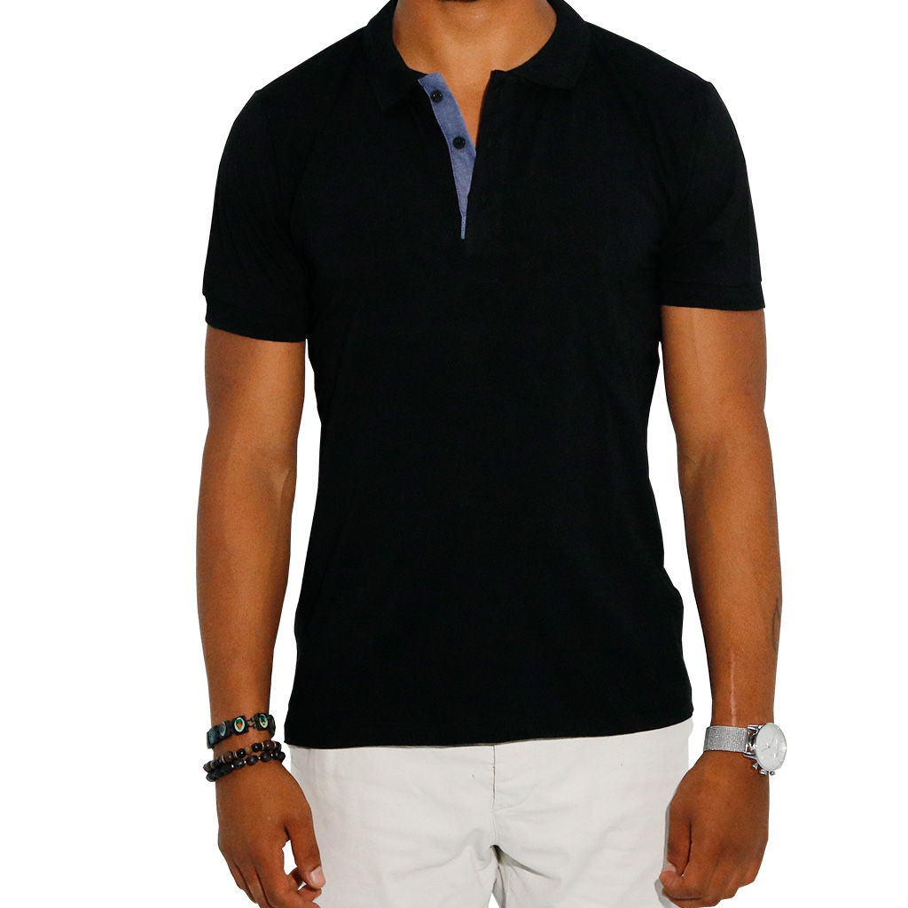 Asiam Polo Schwarz JmK