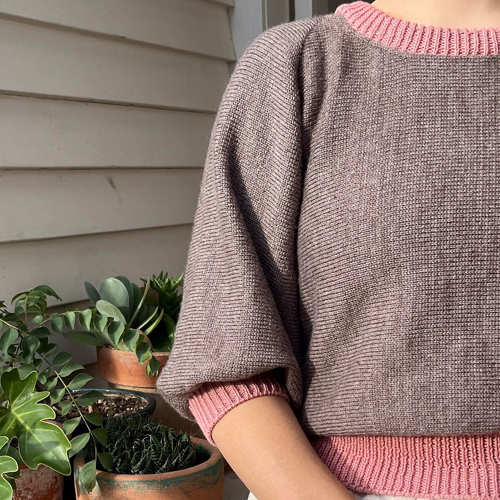 Thumbnail: Costa Pullover Machine Knitting Pattern (PDF)