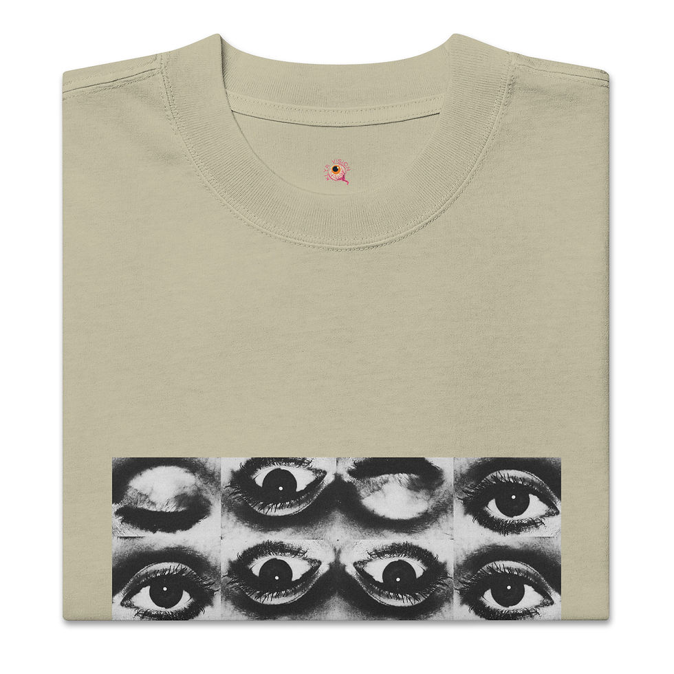 Thumbnail: KLYR Krazy Eye Oversized faded t-shirt