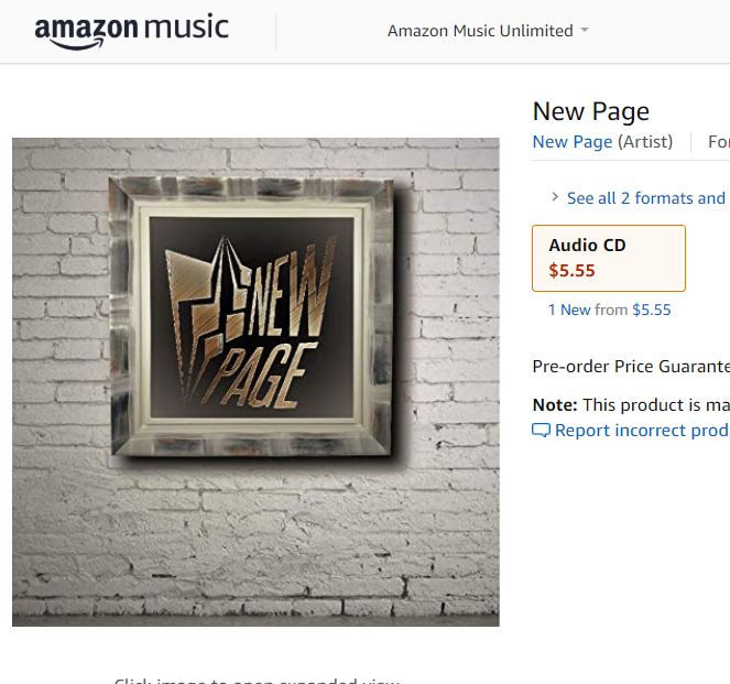 New Page in pre-vendita su Amazon