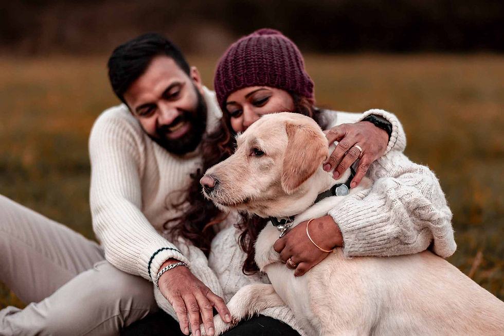 family photoshoot outdoors during autumn near malvern hills in worcestershire