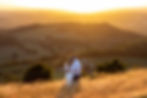 maternity photoshoot in worcestershire at sunset in the malvern hills