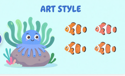 Thumbnail: "Creatures Under the Sea"  Storybook