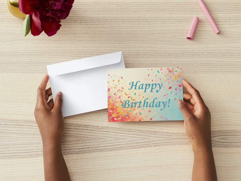 Thumbnail: Package of 3 different design birthday cards - Digital Copy
