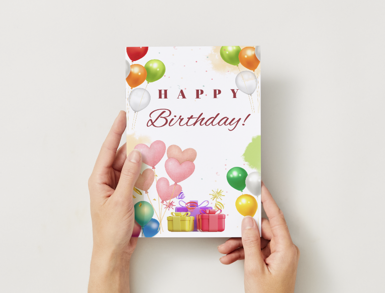 Thumbnail: Package of 3 different design birthday cards - Digital Copy