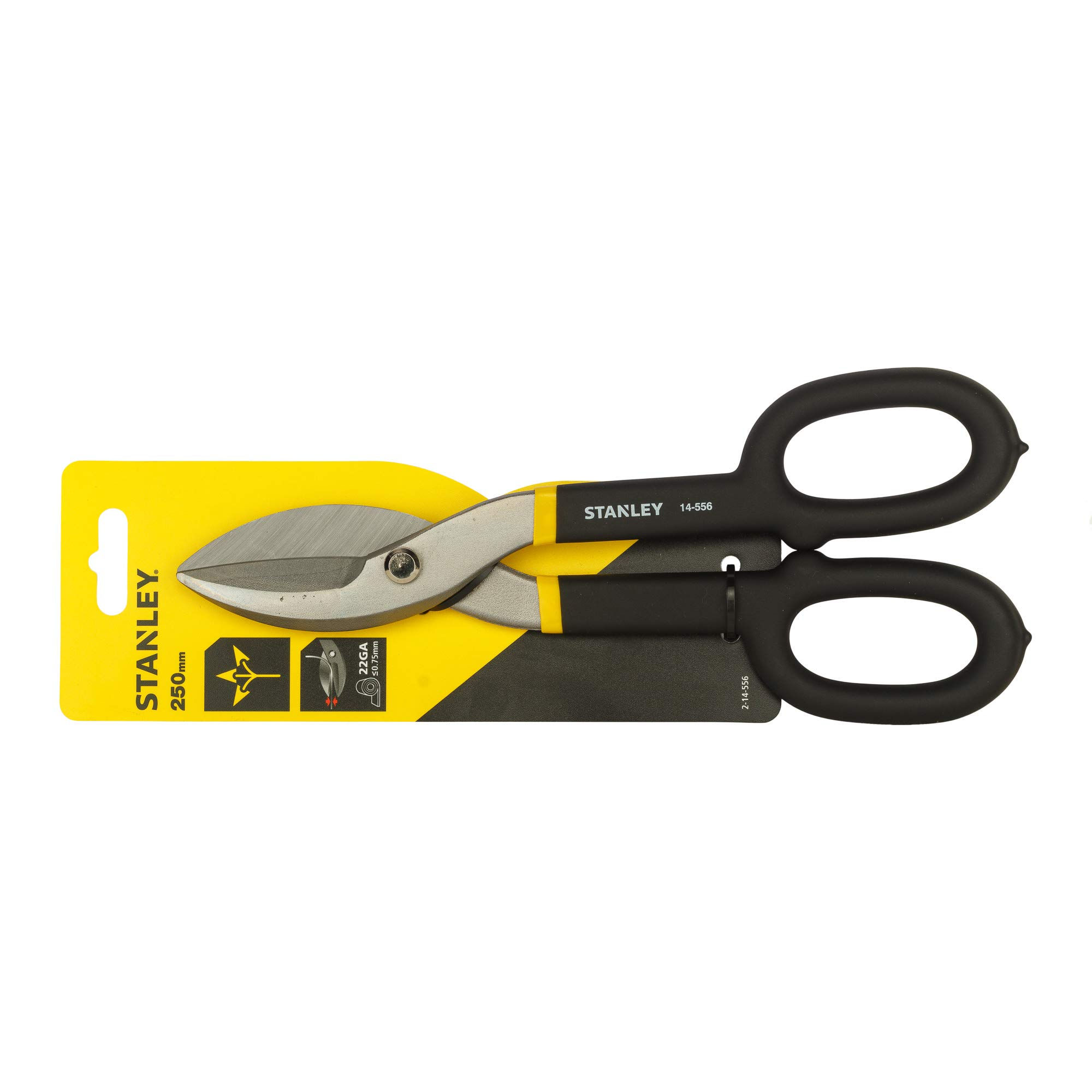 STANLEY 250 mm Straight Cut Bi-Material Tin Snip, 2-14-556