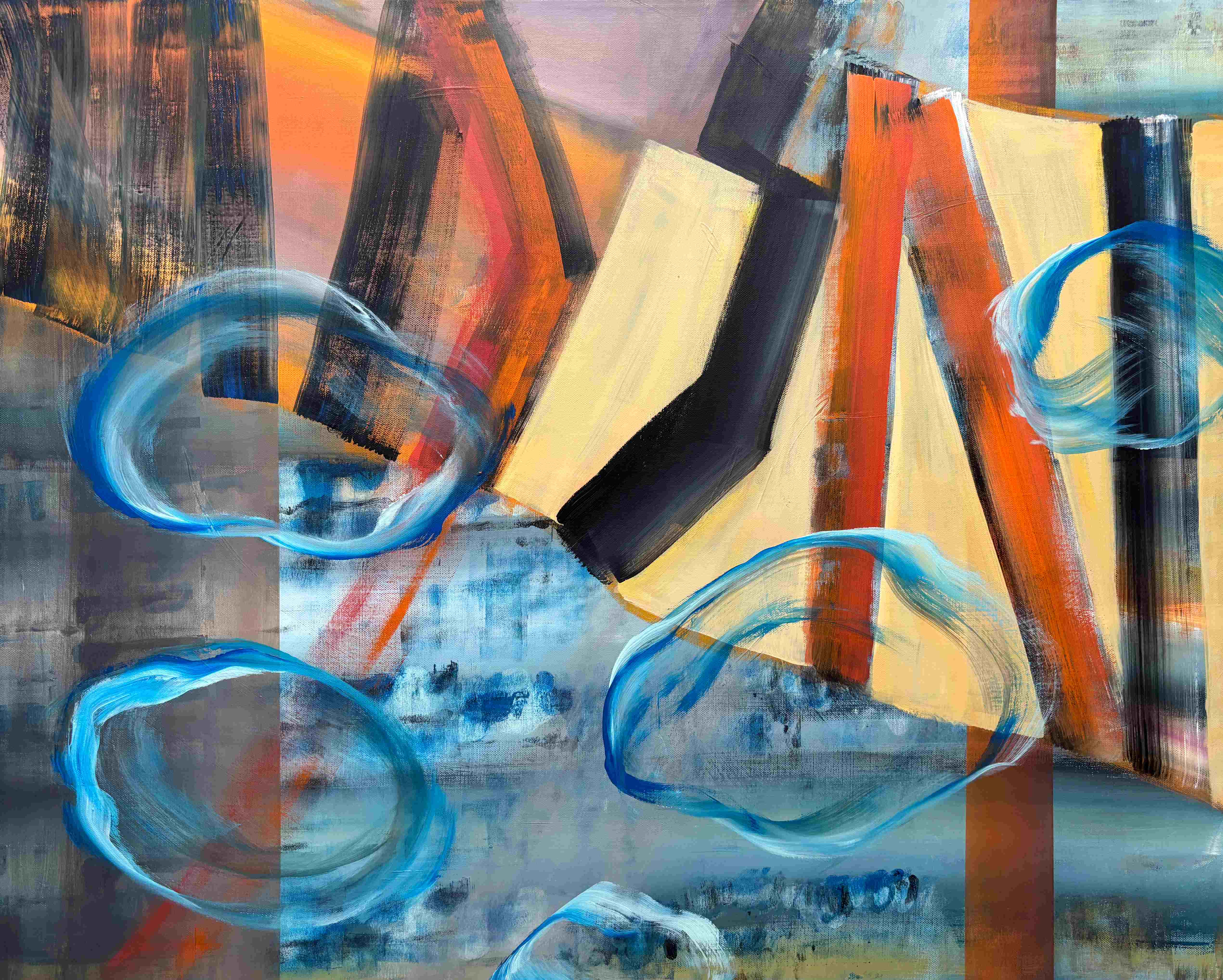 Brigitte Puschmann NL Stripes 24-03735 zeitgenössische Kunst