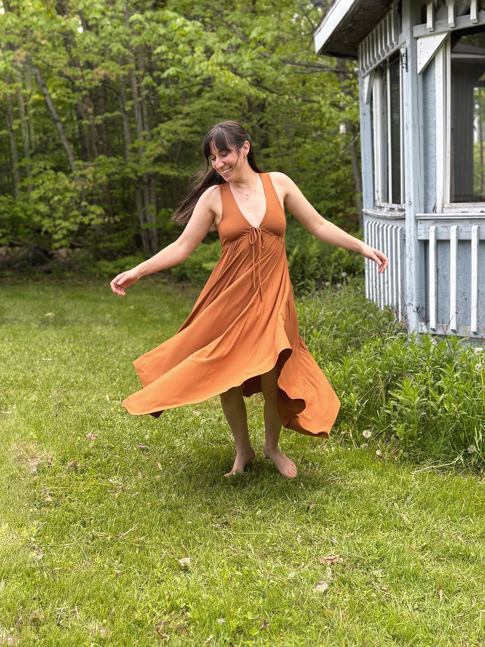 Miniature : Robe Amarillys ocre