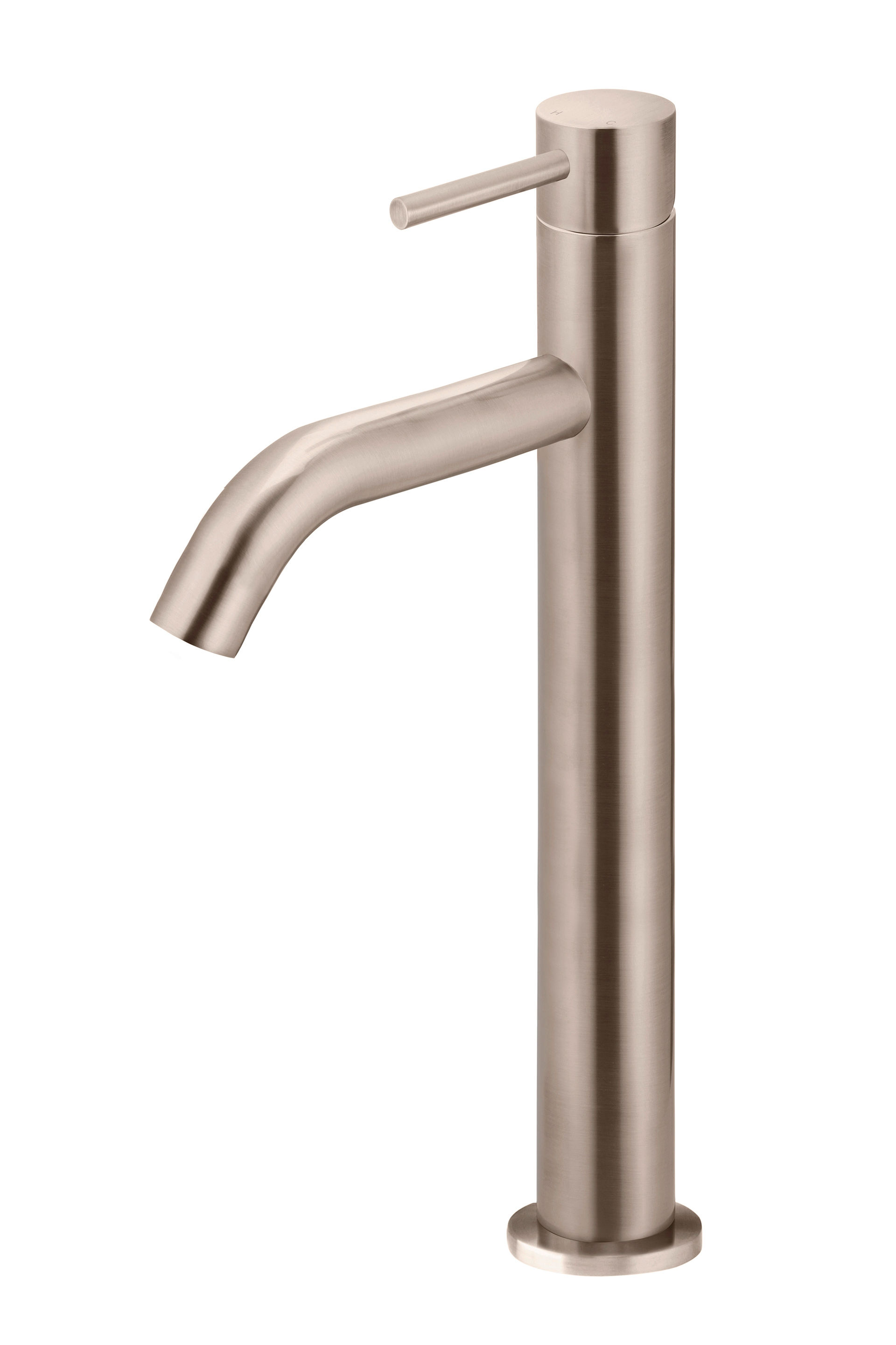 Piccola Tall Basin Mixer Tap - Champagne