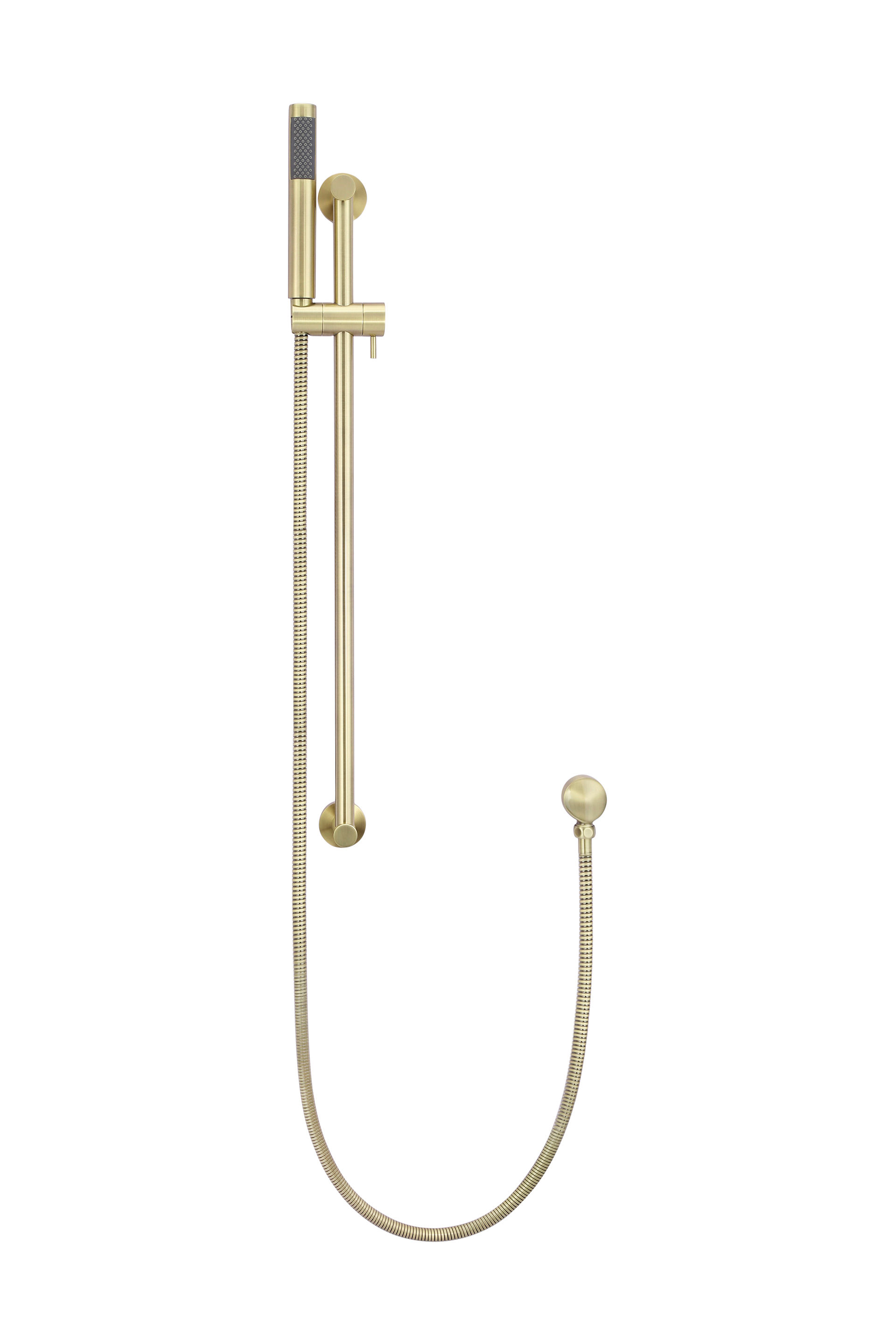 Round Hand Shower on Rail Column - Tiger Bronze Gold