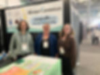 Naomi (right) with the Executive Director, President, and Founders Rebecca Petris and Aidan Moore of the Dry Eye Foundation at AAO 2025