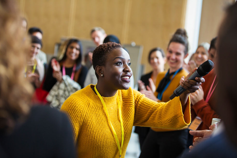 聴衆を魅了する講演者