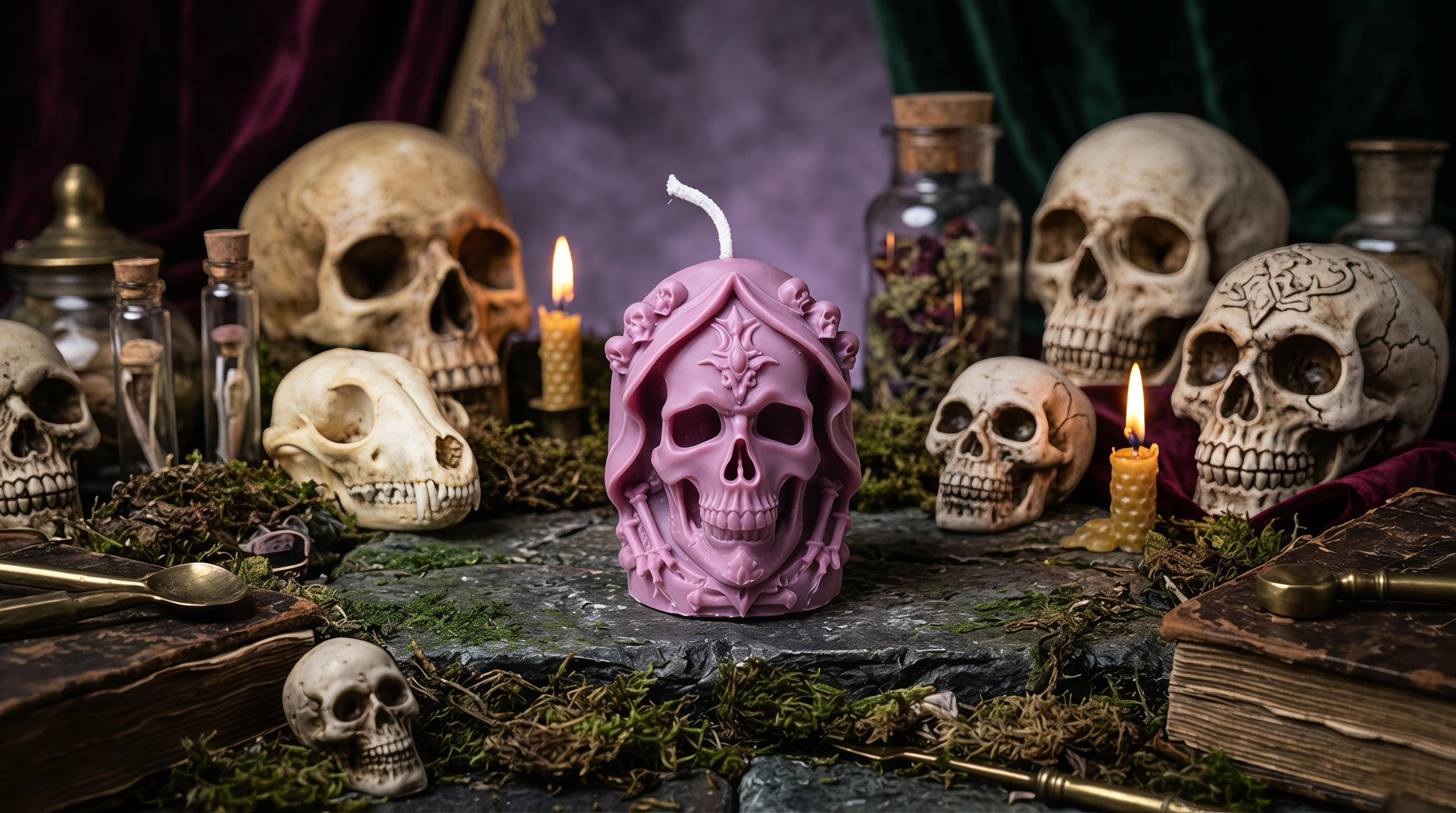 Purple Hooded skull