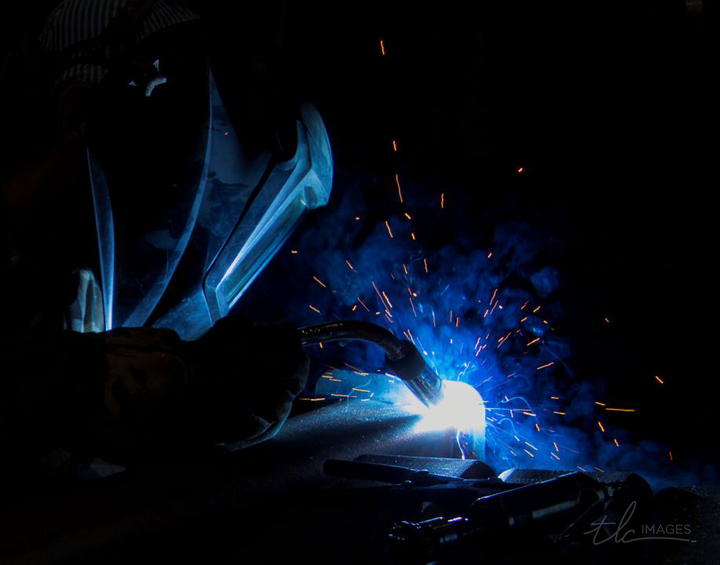 Grit and Grace is a welding action shot