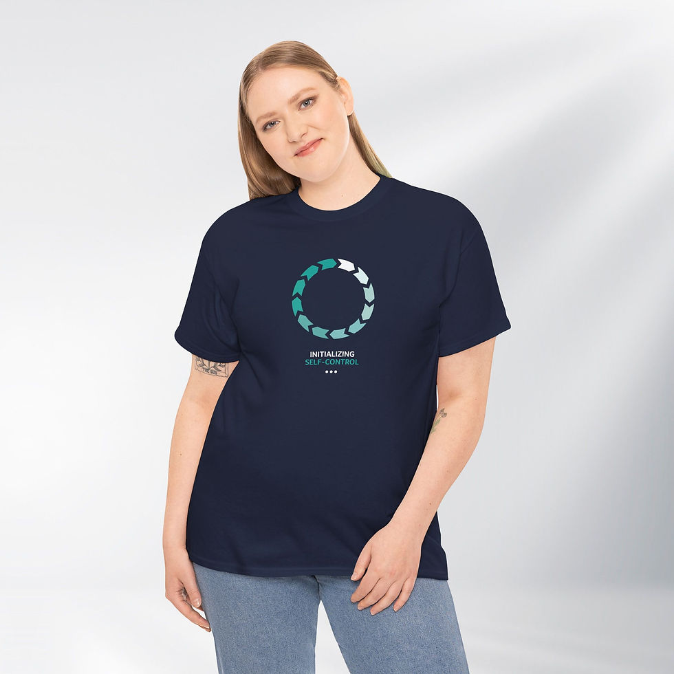 Initializing Self-control. Fun Series – Unisex Cotton Tee (Dark)