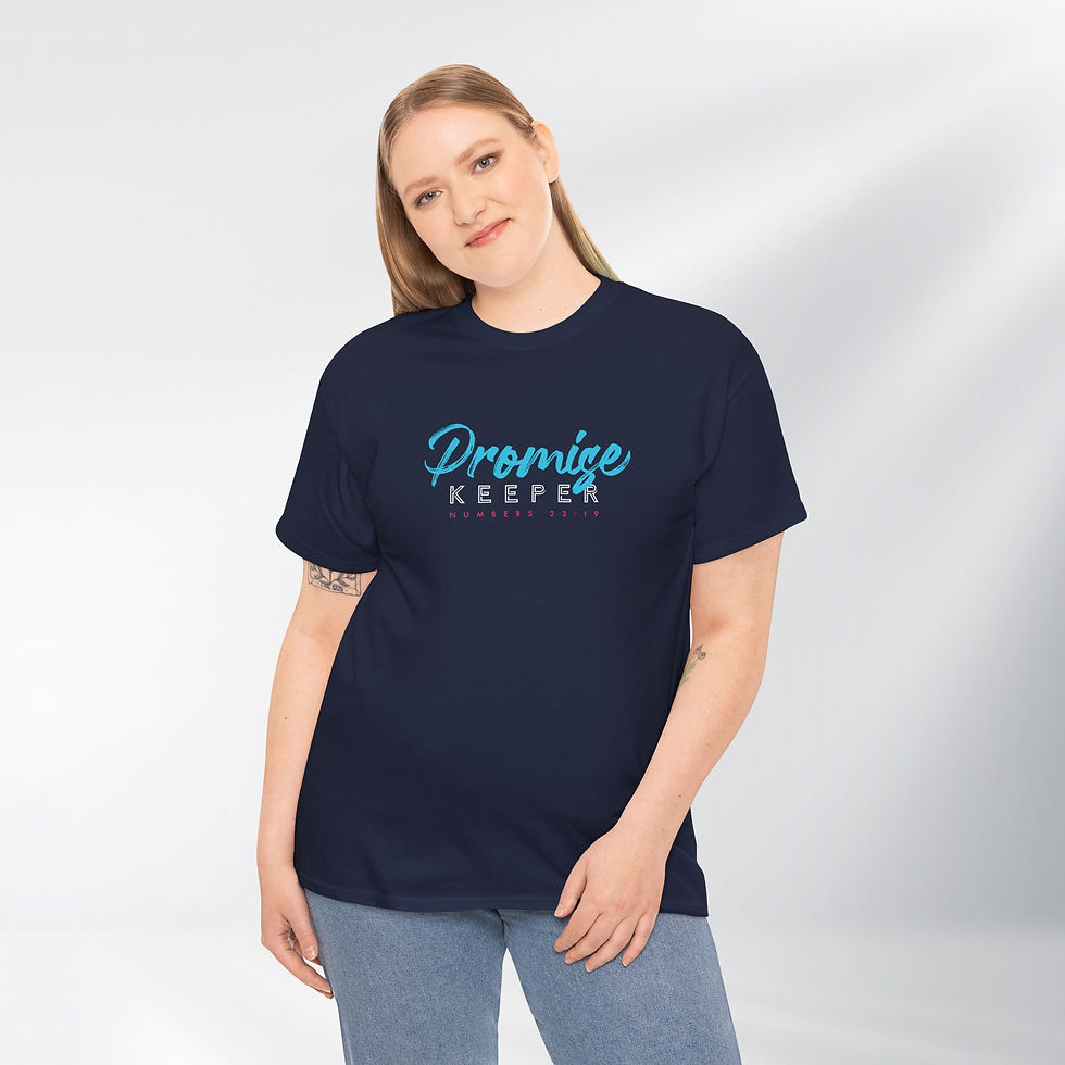 Thumbnail: HE is a Promise Keeper! Simply Design Series – Unisex Cotton Tee (Dark)