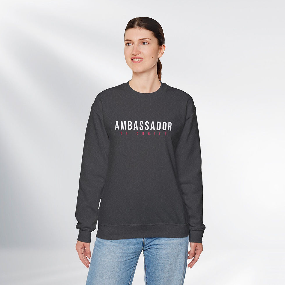 Thumbnail: Be a Ambassador of Christ! Fun Series – Unisex Crewneck Sweatshirt (Dark)