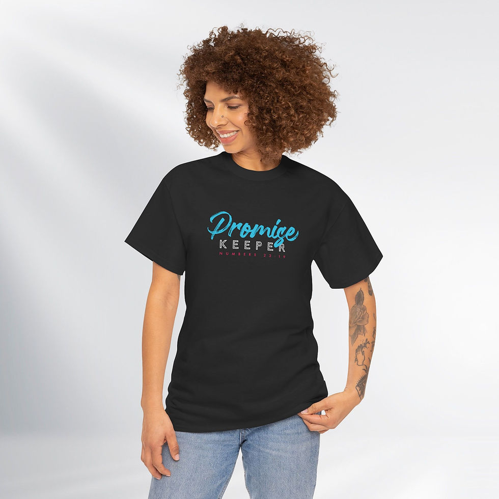 Thumbnail: HE is a Promise Keeper! Simply Design Series – Unisex Cotton Tee (Dark)