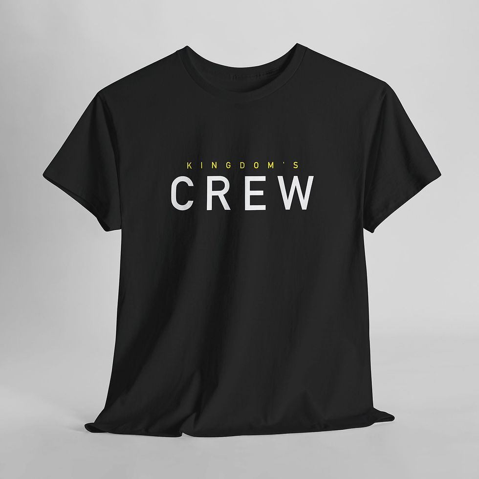 Thumbnail: Be a Kingdom's Crew! Fun Series – Unisex Cotton Tee (Dark)