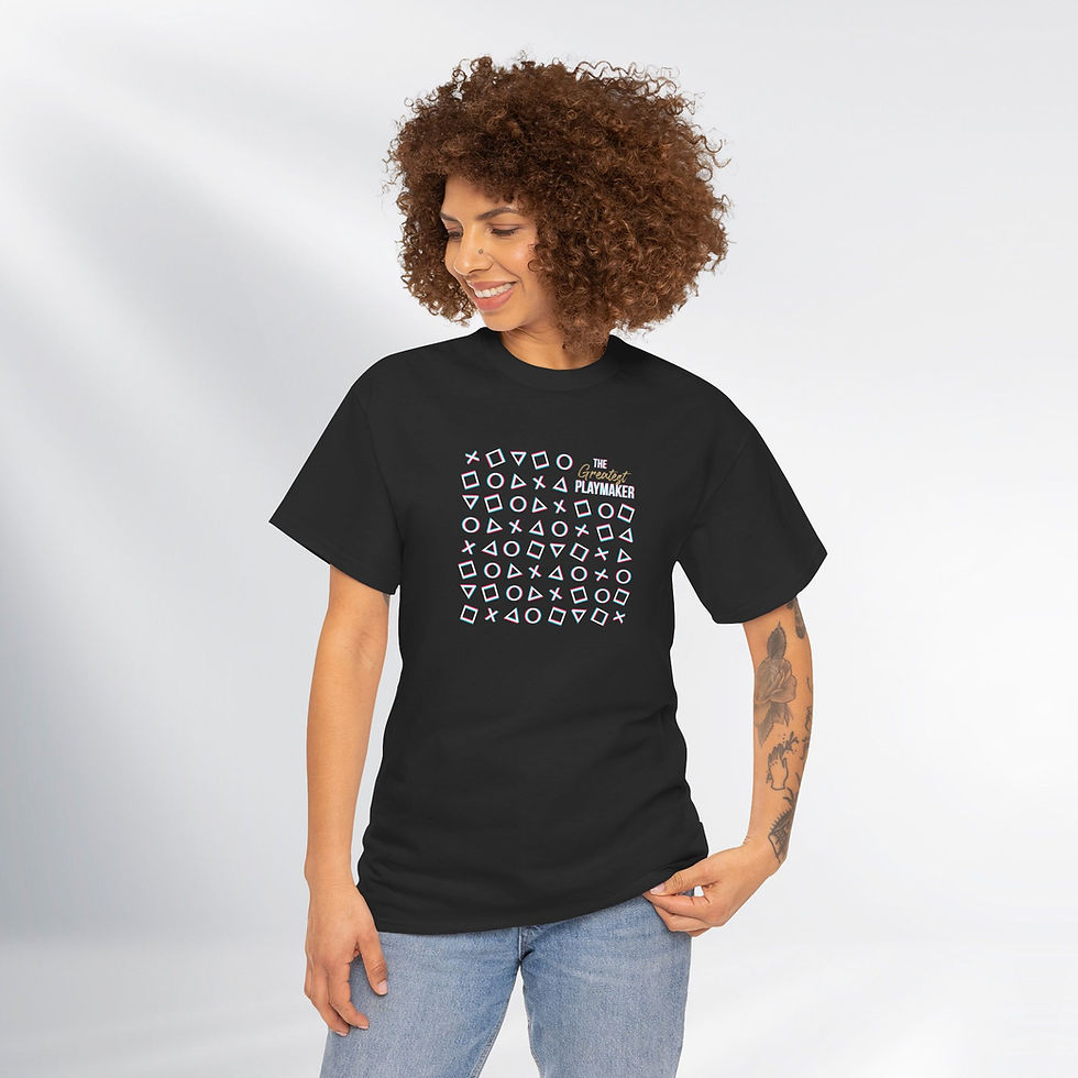 Thumbnail: God is The Greatest Playmaker! Simply Design Series – Unisex Cotton Tee (Dark)