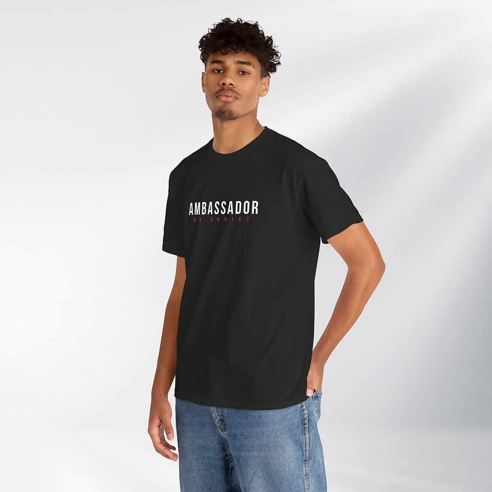 Thumbnail: Be a Ambassador of Christ! Fun Series – Unisex Cotton Tee (Dark)