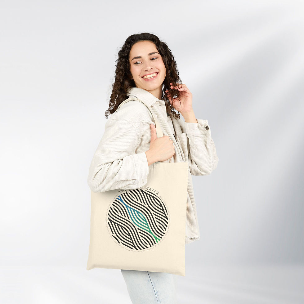 Thumbnail: The Living Water III. Simply Design Series – 100% Cotton Tote Bag